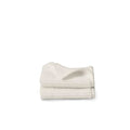 BOLL & BRANCH Turkish Ribbed Washcloth Set - Cream - 100% Organic Turkish Cotton - Soft Absorbent Luxury Spa Washcloths with Ribbed Texture - Quick Dry Bathroom Essentials Set of 2