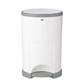 Eko White Diaper Pail - Eco-Friendly, Hands-Free, Reusable, Large Capacity