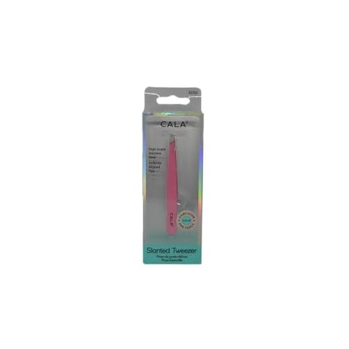 Cala Pro pink slanted tweezers