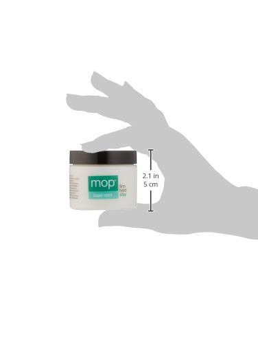 Basil Mint Firm Hold Clay Hair Styling Clay - Long Lasting Definition & Matte Finish - 2 fl oz