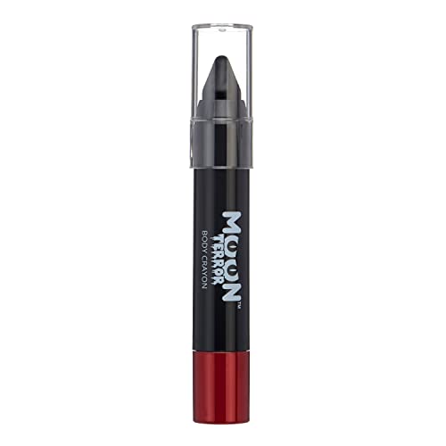 Halloween Face Paint Stick Body Crayon by Moon Terror, SFX Make up - Midnight Black - Special Effects Make up - 0.12oz