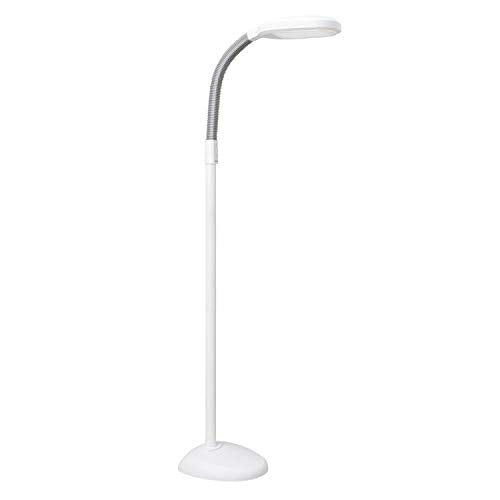 Verilux Full Spectrum LED Floor Lamp - White, Adjustable Brightness & Color