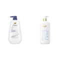 Dove Body Wash Bundle with Deep Moisture 30.6oz and Fragrance Free Ultra Sensitive 18.5oz