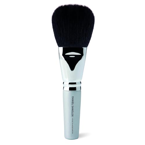 Daniel Sandler LARGE POWDER BRUSH - Setting Powder, Flawless Buffing, Blending, Sculpting. Use with Cream, Loose & Pressed Powder, Blush, Liquid and Mineral Foundation. 14cm Compact Makeup Brush