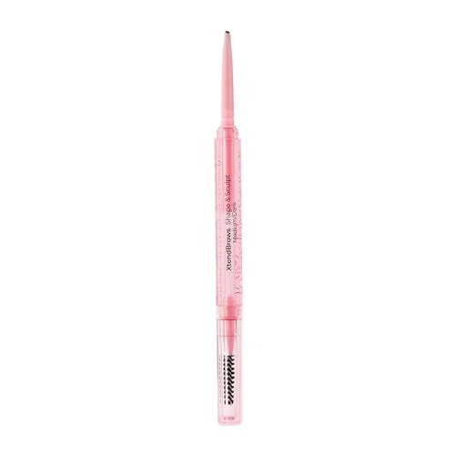 MCoBeauty - XtendBrows Shape & Sculpt Brow Pencil - Medium To Dark - Natural Look Eyebrow Filler Pen with Triangle Tip & Spoolie - Long-Wearing Cream Brow Definer for Fuller Natural Brows