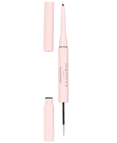 Eyebrow Pencil & Gel Duo - Medium Brown, 0.07 Ounce - Wander Beauty