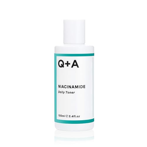 Q+A Niacinamide Daily Toner for Face (100ml), Pore Refining and Hydrating Face Toner with Hyaluronic Acid and Aloe Vera, Fragrance Free Skincare, Helps Calm Redness and Blemishes