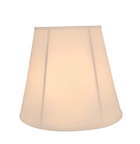 14 Inch Off-White Hexagon Bell Lamp Shade with Spider Construction - Aspen Creative