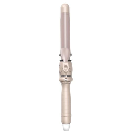 1 Inch Ceramic Curling Wand with Adjustable Heat - Dual Voltage, Includes Glove - Clamp Style 25mm Variation