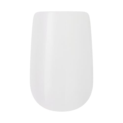 KISS Professional Short Press On Nails Pack of 2 with Nail Glue - White Square