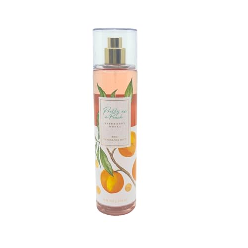 Bath & Body Works Pretty as Peach - 3pc bundle - Gift Pack for Holiday - Shower Gel 10 oz - Fine Fragrance Mist 8 oz - Body Lotion 8 oz