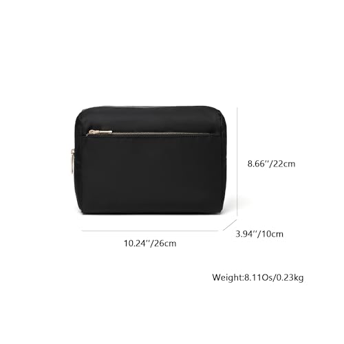 Cosmetic Bag with Multiple Compartments, Travel Toiletry Bag for Women, Portable Makeup Bag Organizer