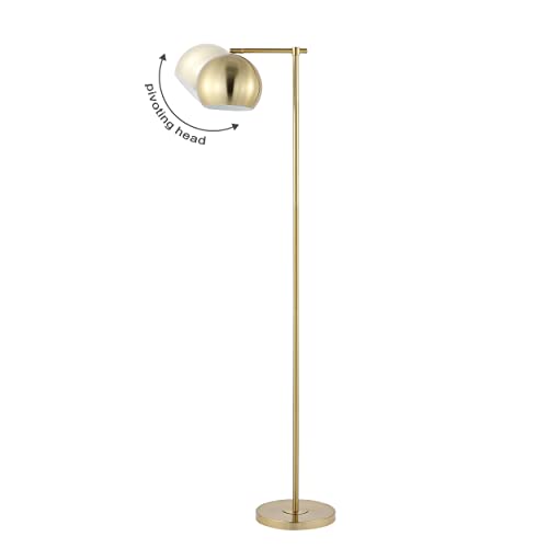 Modern Brass Gold Floor Lamp - 58.5" Metal Mid-Century Style Lighting - Variation of THIS listing