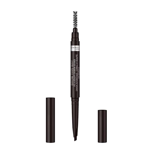 Rimmel Brow This Way Fill & Sculpt Eyebrow Definer, Soft Black