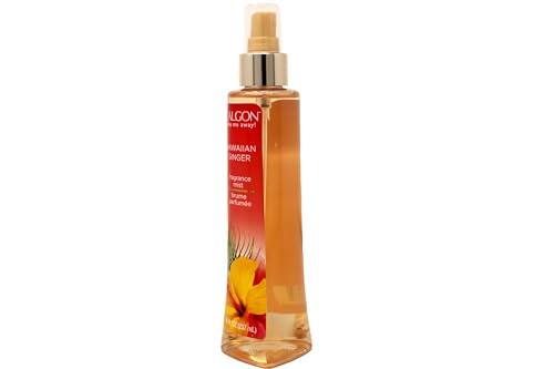 Calgon Hawaiian Ginger Fragrance Body Mist - Long-Lasting 8 oz (Pack of 5)