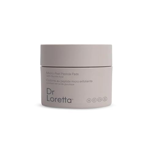 Dr. Loretta Women's Micro Peel Peptide Pads, Cranberry, 60 Count (Pack of 1)