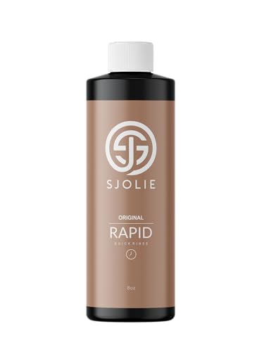 SJOLIE Rapid Spray Tan Solution - 8oz Ultra One Hour Express Tan - Olive Base - Vegan-Friendly, Fast Drying