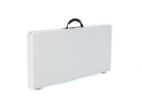 Lifetime 37-Inch Square Fold-In-Half Table White Granite Top 1 Pack