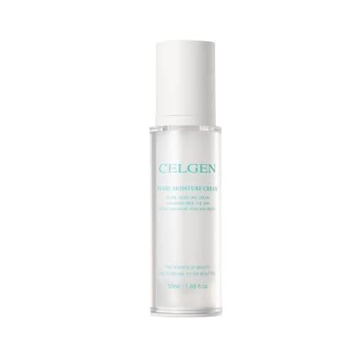 Pearl Moisture Cream ? Hydrating Daily Face Moisturizer with Hyaluronic Acid, Jojoba Oil, Pearl Extract and Birch Sap Water, Soothing Facial Gel for Nourishing Skin (1.69 fl oz)