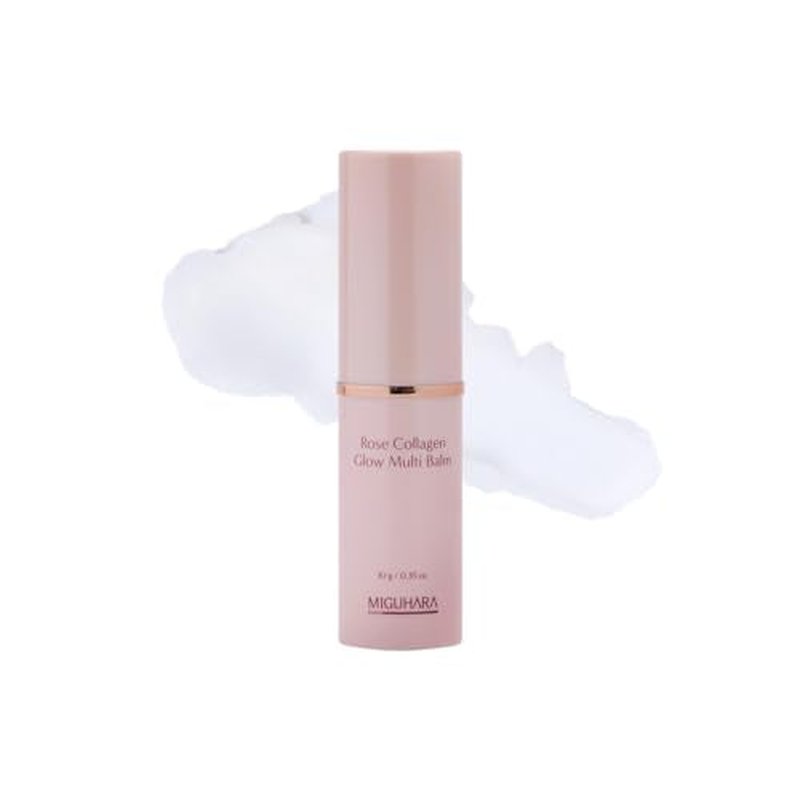 MIGUHARA Rose Collagen Glow Multi Balm | Korean Skincare | All-in-One Hydrating Multi Balm Stick (10g/0.35 oz.)