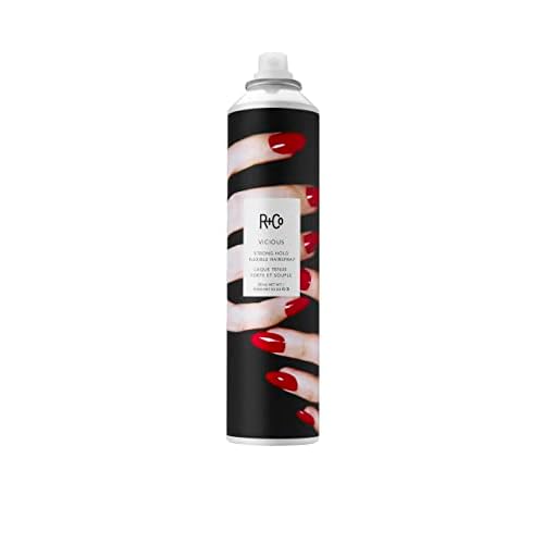 R+Co VICIOUS Strong Hold Flexible Hairspray ? Long-Lasting Hold & Flexibility, Controls Frizz & Adds Shine, All Hair Types