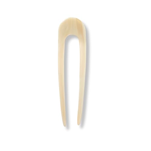 Italian Acetate Hair Pin for Thin & Thick Hair - 5 Inch Women Girls Hair Accessories (Alabaster)