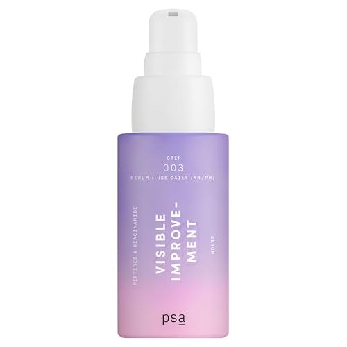 PSA - VISIBLE IMPROVEMENT Peptides & Niacinamide Serum | Beta Glucan & Panthenol, Algae Extract | Suitable for All Skin Types (1 oz | 30 mL)