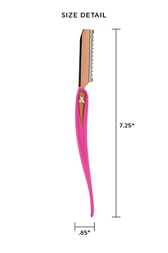 Hair Cutting Razor with 6 Stainless Steel Blades - Pink Hey Rosie Variation