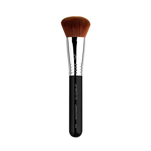 Sigma Beauty F47 Multitasker Makeup Brush ? Multi-Use Face Makeup Brush for Blending, Contouring, & Buffing, Use with Foundation, Blush, Bronzer, Contour, or Highlighter (1 Brush)