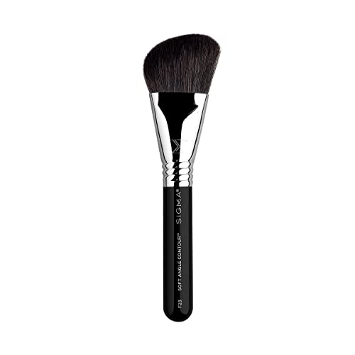 Sigma Beauty Professional F23 Soft Angled Contour¢â synthetic Face Makeup Brush with SigmaTech¢ç fibers for Contouring, Sculpting and Highlighting