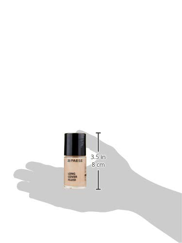 Long Cover Fluid Foundation - Shade 01 Jet Black, 30ml - Perfect for Dry & Normal Skin