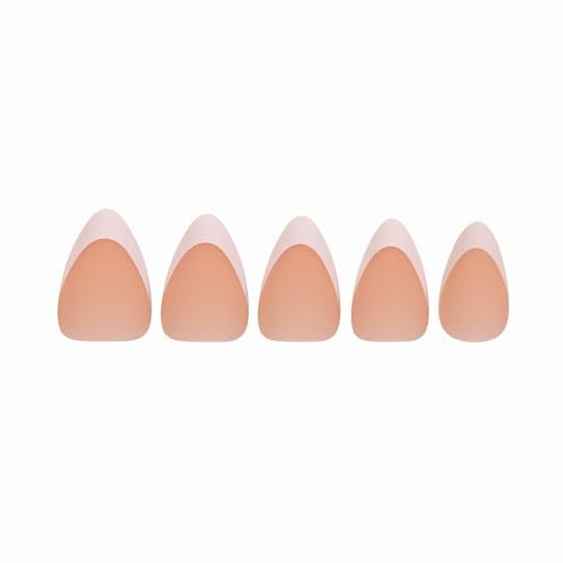 Allkem Soft Gel Nail Tips - Extra Short French Stiletto Nail Extensions Kit - 12 Sizes Short Full Cover Nails - Neutrals - Bold (360 Pieces)