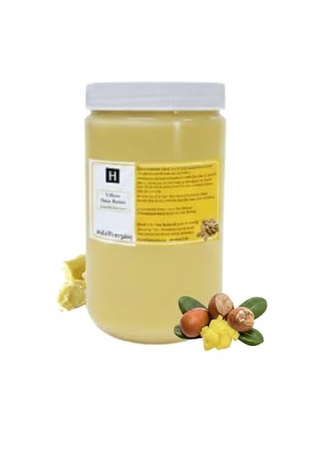 Raw Unrefined Yellow Shea Butter 24 oz for Skin Hair Moisturizer