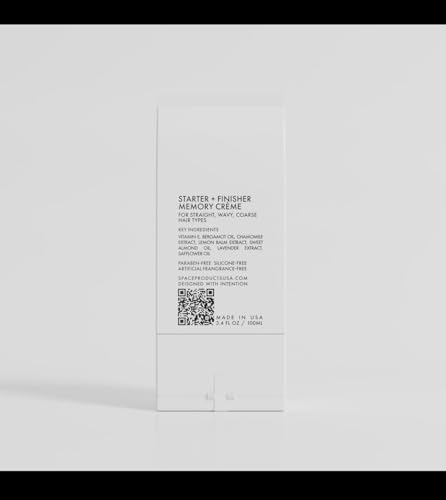Men's Hair Styling Cream - Medium Hold, Natural Finish for Thick Coarse Hair