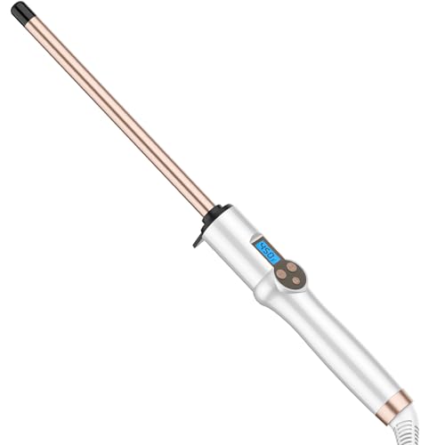 Hoson 1/2 Inch Curling Wand Iron with Long Ceramic Barrel No Clamp - Dual Voltage