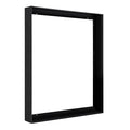 36x36 Black Float Frame for Stretched Canvas Art - 1.5 Inch Deep, Modern Metal