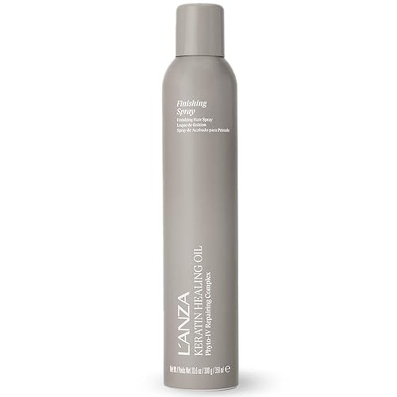 L'ANZA Keratin Healing Oil Finishing Spray For Hair Strong Flexible Hold, Humidity Resistant, Adds Lustrous Shine, Brushable, Heat Protection, Color Safe, Sulfate Free (10.6 Fl Oz)