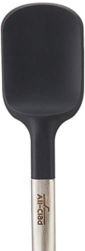 All-Clad 5-Piece Silicone Kitchen Utensil Set with Stainless Steel Handles - Black & Stainless
