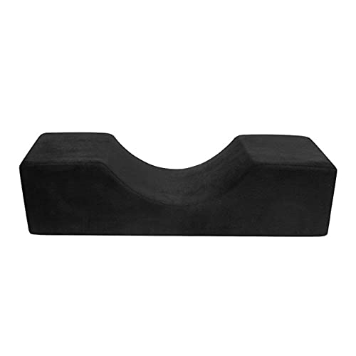 WILL Lash Pillow Neck Support Eyelash Pillow Soft Grafting Eyelashes Memory Foam Eyelash Extension Pillow Makeup Salon With Pocket (Black)