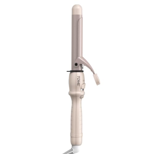 1 Inch Ceramic Curling Wand with Adjustable Heat - Dual Voltage, Includes Glove - Clamp Style 25mm Variation