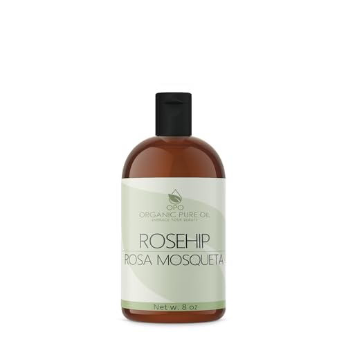 Rosehip Oil 8 oz - Organic Cold-Pressed Unrefined Vegan Skin & Hair Treatment