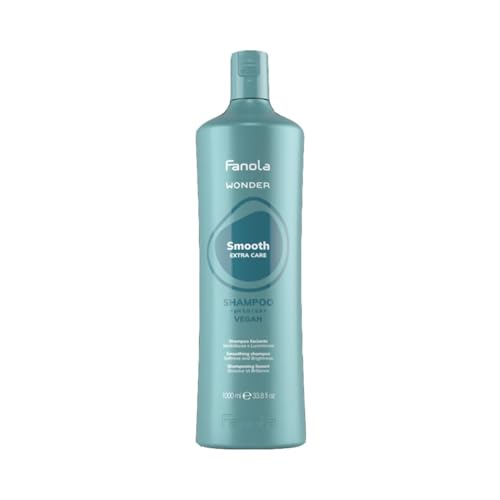 Fanola Wonder Smoothing Hair Shampoo & Anti-Frizz Cleanser - 33.8 Fl Oz - Pre-Straightening, Moisturizing, Sulfate-Free