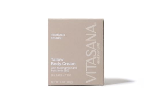 Tallow Body Cream Moisturizer with Niacinamide & Panthenol - Deep Hydration for Dry Skin