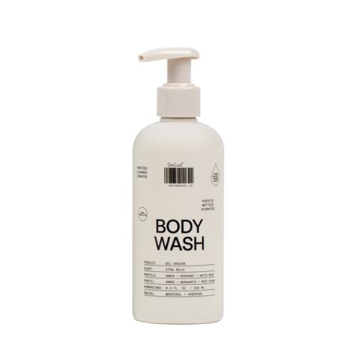 DedCool Xtra Milk Hydrating Vegan Body Wash - 8.5 fl oz, Moisturizing & Cleanser with Soft Scent