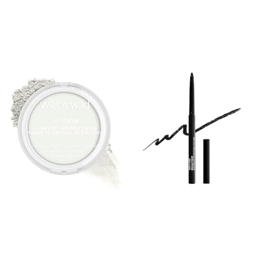 wet n wild Bare Focus Clarifying Finishing Powder & Mega Last Breakup Proof Eyeliner Waterproof 16-Hour Wear