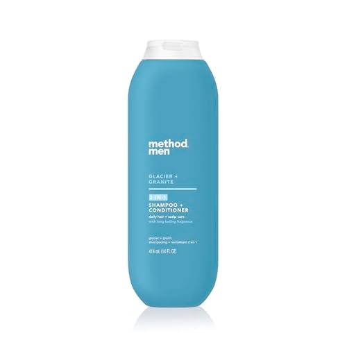 Method Men 2 in 1 Shampoo and Conditioner, Glacier + Granite, 14 oz