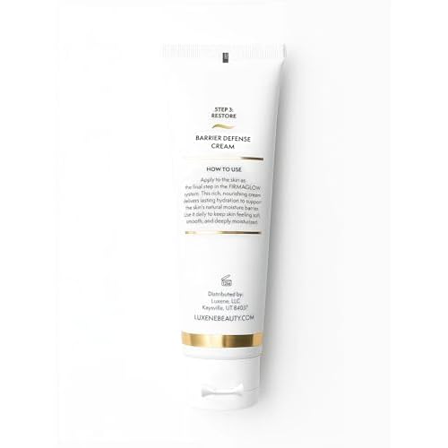 FIRMAGLOW Barrier Defense Cream by Luxene Beauty ? Deep Hydration & Skin Barrier Repair Cream ? Soothes, Smooths & Locks in Moisture ? Step 3 of 3 ? 3.4 oz