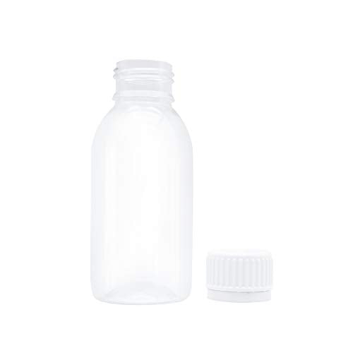 100ml PET Travel Bottles Set of 10 Clear Empty Storage Containers – Screw Cap