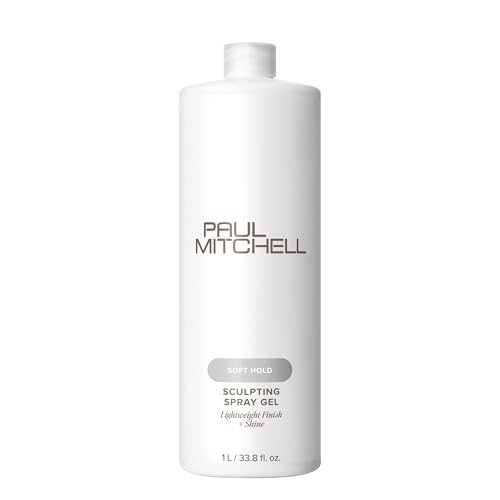 Paul Mitchell Soft Sculpting Spray Gel - Natural Hold & Soft Finish with Breezy Honey Peach & Citrus Scent - 33.8 Fl Oz - Variation: Breezy, Bright Honey Peach, Valencia Orange & Florals