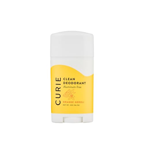 Curie Orange Neroli Natural Aluminum-Free Deodorant 2oz Stick for Women (Pack of 1)